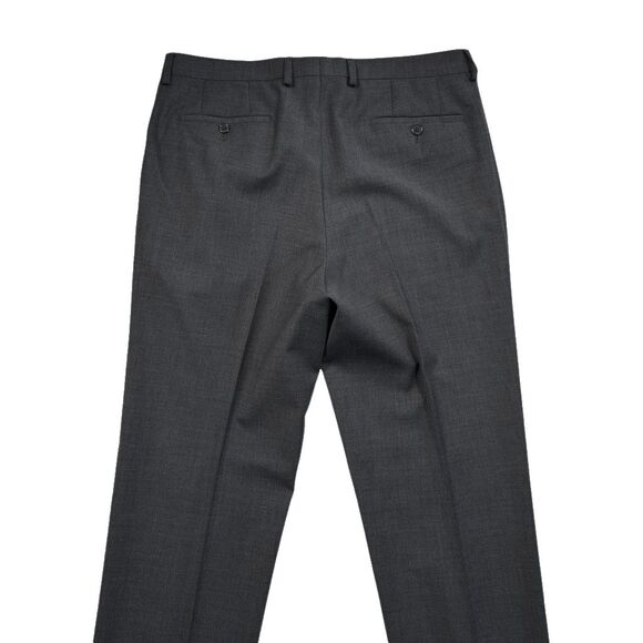 Ralph Lauren Mens Gray Dress Pants 34x32 Wool Blend Stretch Pleated Trousers - Picture 8 of 10
